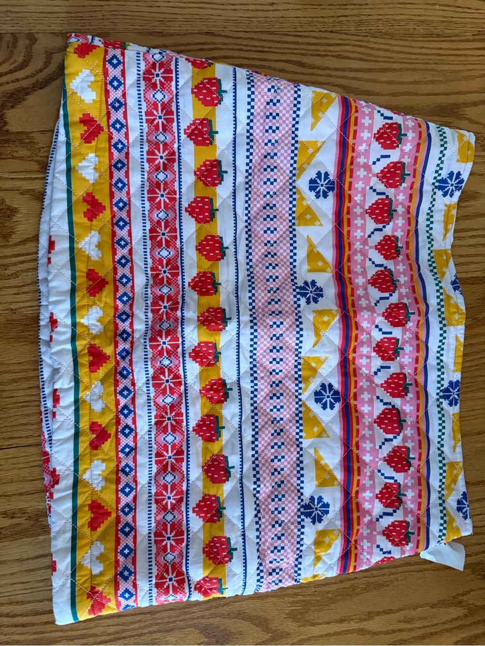 Lisa Says Gah Strawberry Stripe Mini Skirt - Picture 5 of 6